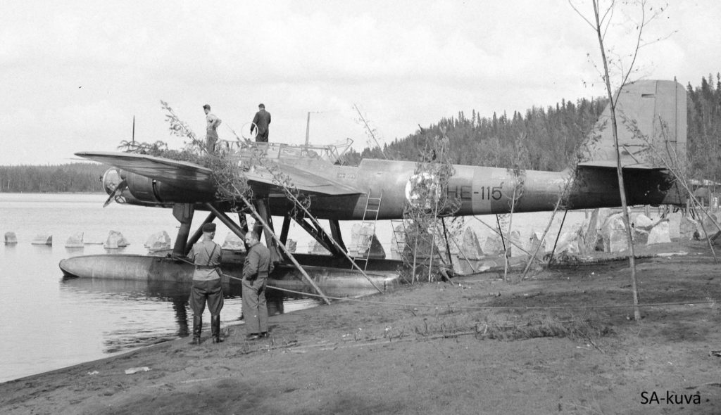 Heinkel HE-115 ”Jenny”, jota käytettiin kaukopartioiden kuljetuksiin. SA-kuva.